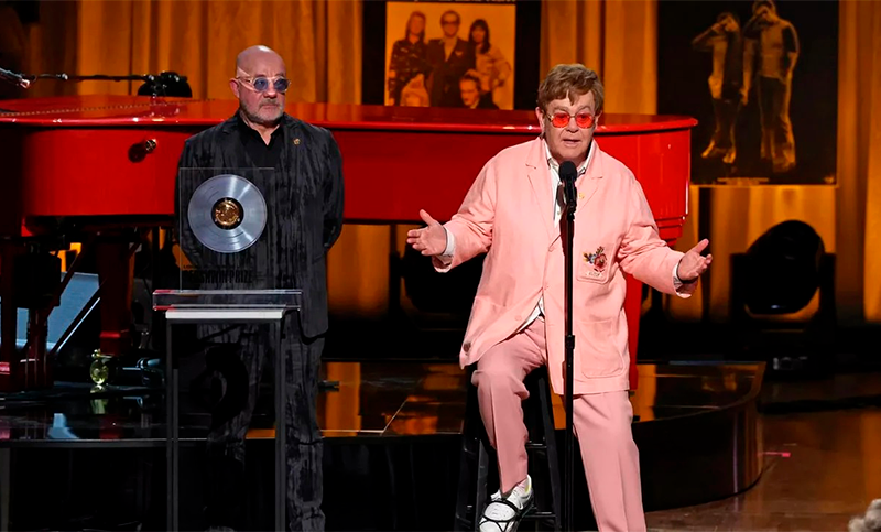 Elton John y Bernie Taupin recibieron el Premio Gershwin