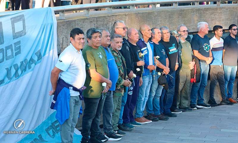 Ex Combatientes, en el acto en Rosario: «Vamos a salir al cruce de quien sea cuando se toque el tema de Malvinas»