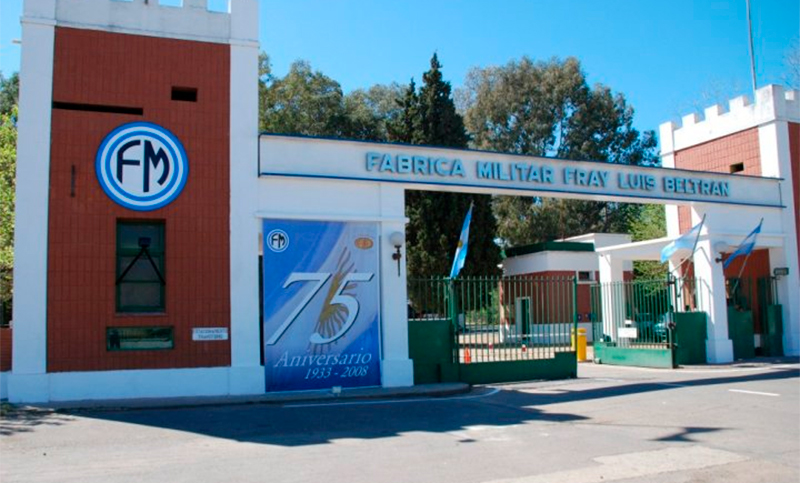 Milei declaró «zona militar» a la fábrica de armas de Fray Luis Beltrán