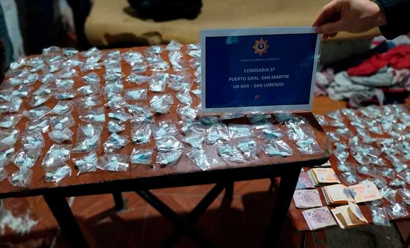 Detuvieron a dos mujeres con 200 dosis de cocaína en Puerto General San Martín