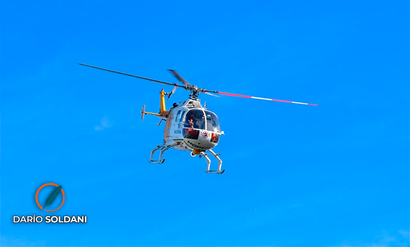 Un trabajador cayó desde el techo de un galpón y debió ser trasladado en helicóptero al Heca