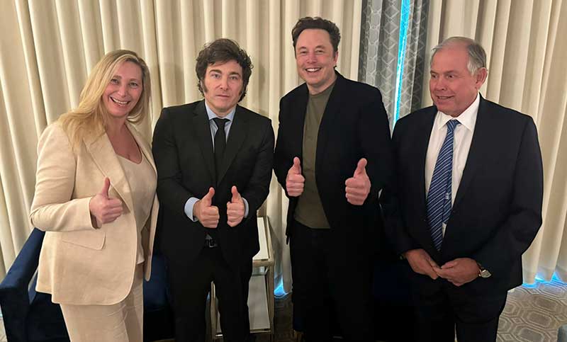 Milei en Estados Unidos: nueva foto con Musk y Argentina como «nueva meca de occidente»