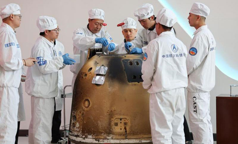 La Misión Chang’e-6 de China recoge 1.935,3 gramos de muestras de cara oculta de la Luna