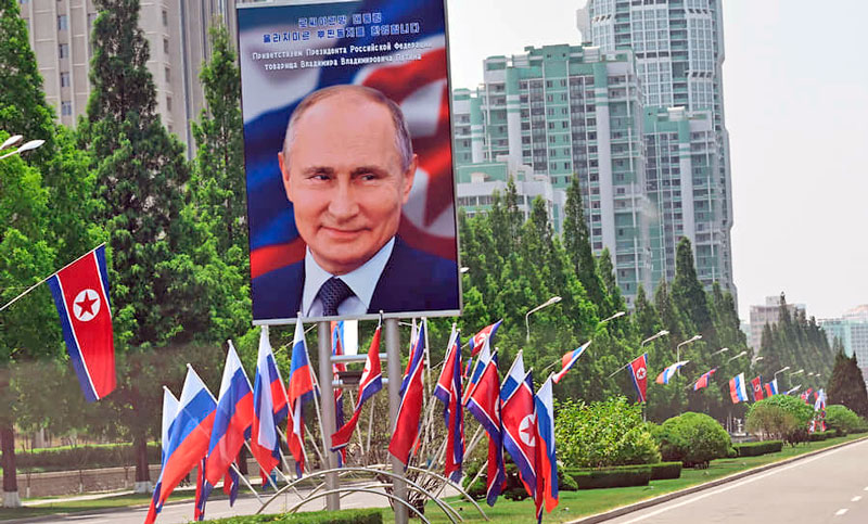 Putin viaja a Corea del Norte para la firma de un acuerdo de asociación estratégica con ese país