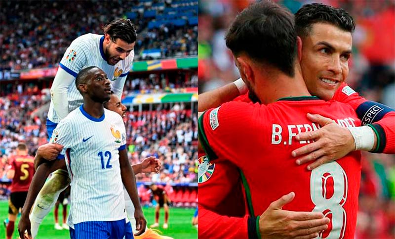 Eurocopa: Francia y Portugal accedieron a cuartos de final