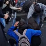 Un video muestra cómo un policía roció con gas pimienta a una nena durante la manifestación en Buenos Aires