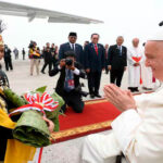 El Papa Francisco visitó el Palacio Presidencial en Indonesia y pronunció su primer discurso