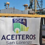 Por la situación en Vicentín, Aceiteros podría paralizar los 17 puertos del Cordón Industrial