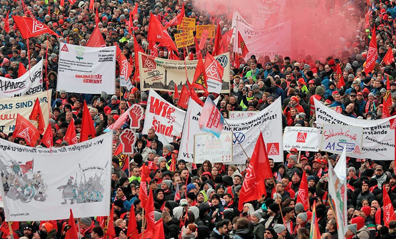 Paro de trabajadores de Volkswagen en Alemania: «Será uno de los conflictos más duros que haya visto»