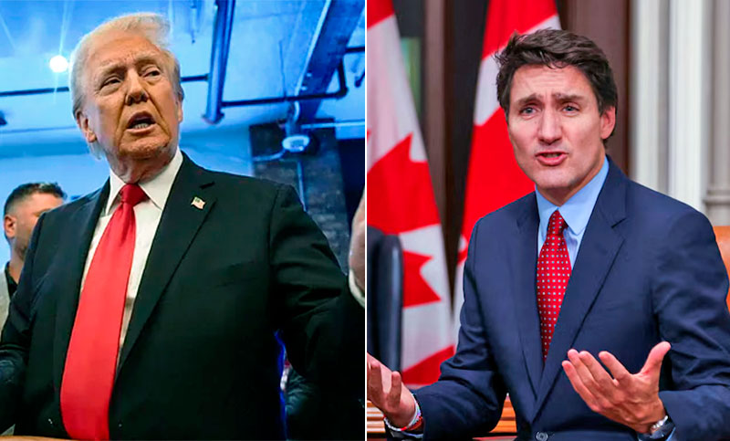 Trump le dice al primer ministro de Canadá que se convierta en el Estado número 51 de Estados Unidos