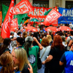 Gremios estatales movilizaron frente a Gobernación: Amsafe Rosario aseguró que el paro fue “mayoritario”