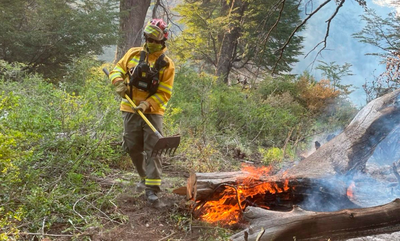 Incendios forestales en el Parque Nacional Nahuel Huapi: vecinos cortan la ruta por falta de recursos